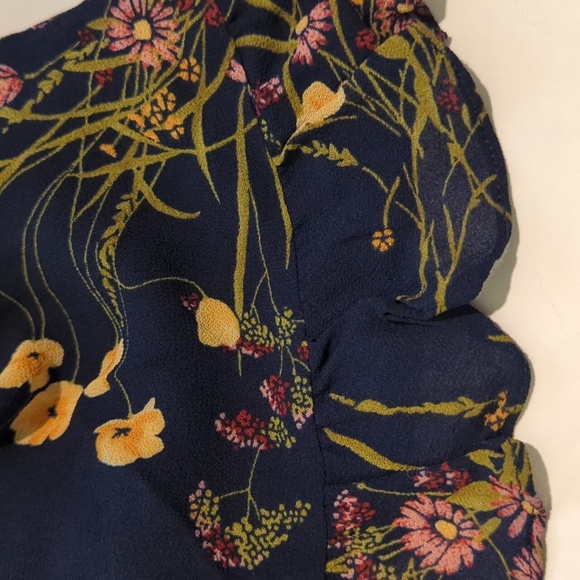 Reformation floral print ruffle mini dress - Picture 6 of 6